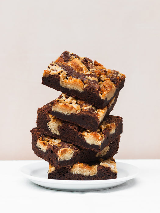 Tahini & Sea Salt Brownie Slab